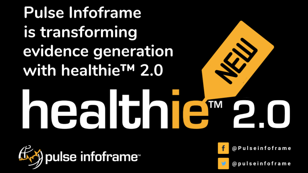 Image says, "Pulse Infoframe is transforming evidence generation with healthie 2.0."